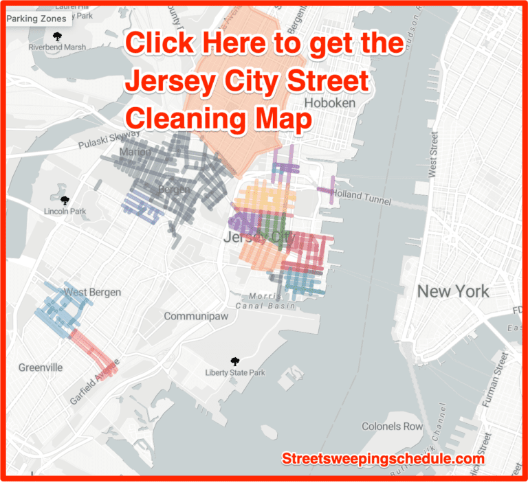 Jersey City Street Cleaning 2023 (Map, Schedule, Holidays, Ticket)