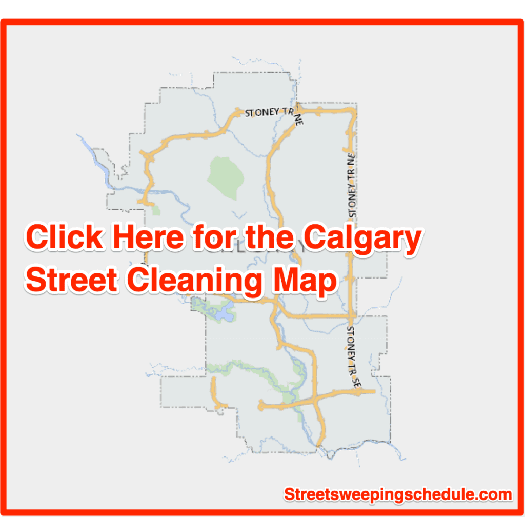 Calgary street cleaning map