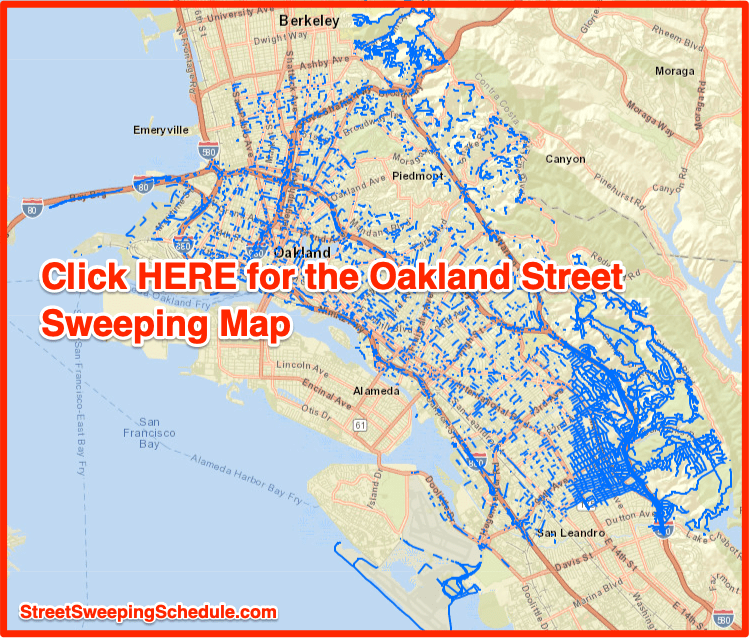 Oakland Street Sweeping Map