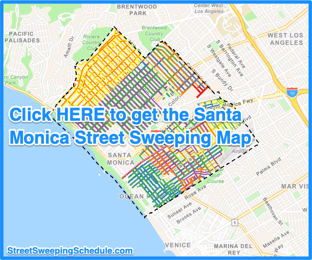 Santa Monica street sweeping map | Streetsweepingschedule.com