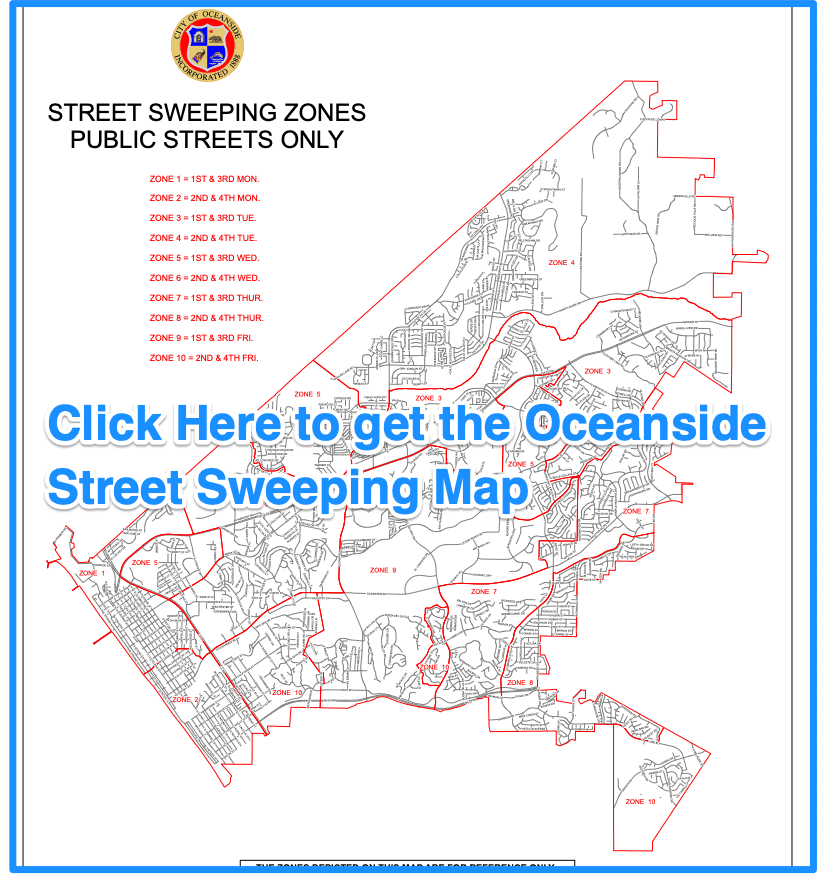 Oceanside Street Sweeping Map