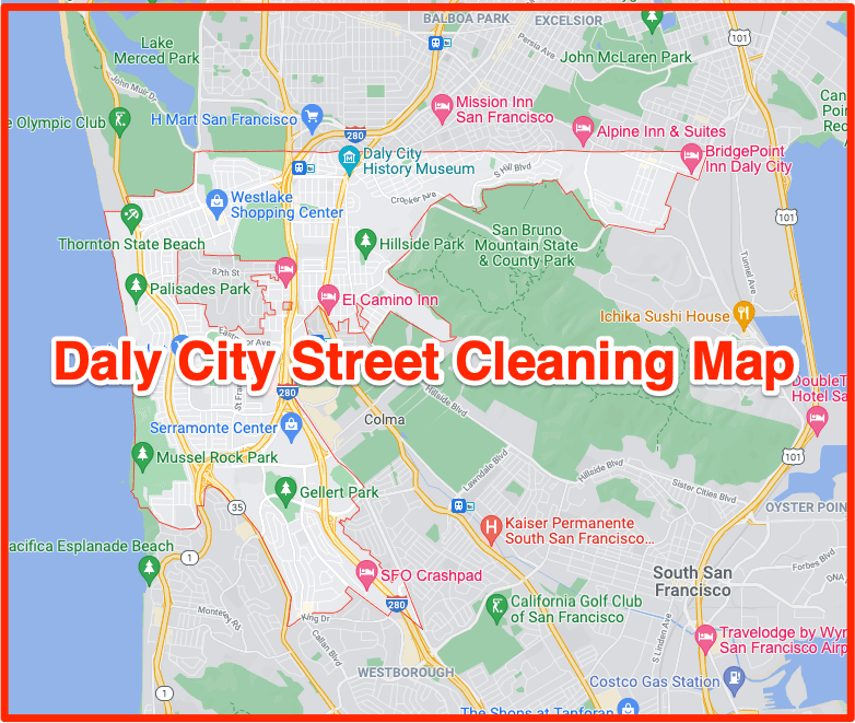 Sf Street Sweeping Map Daly City Street Cleaning 2022 (Maps, Holidays, Tickets, Schedules)