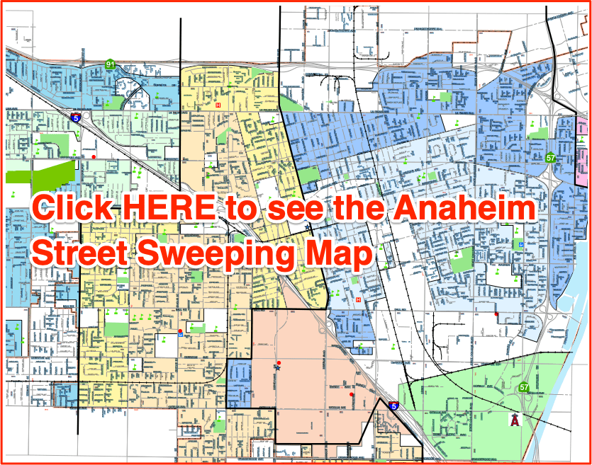 Anaheim Street Sweeping Map