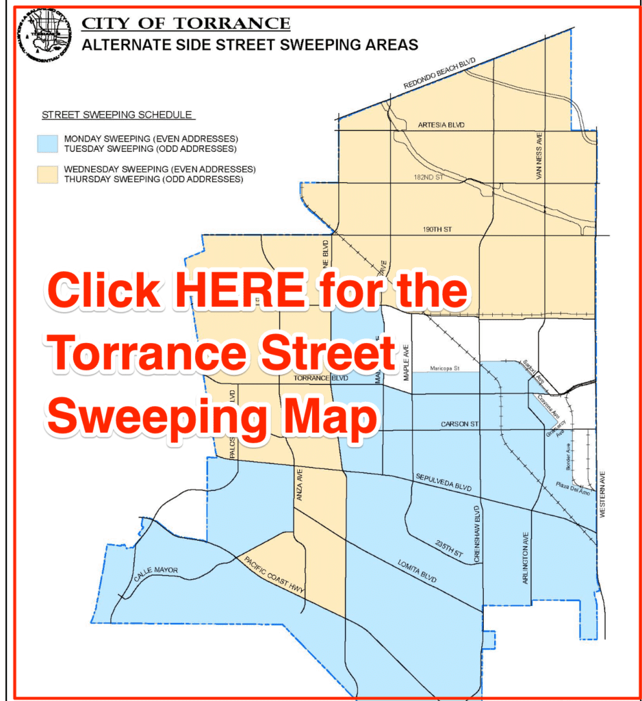 Torrance Street Sweeping Map