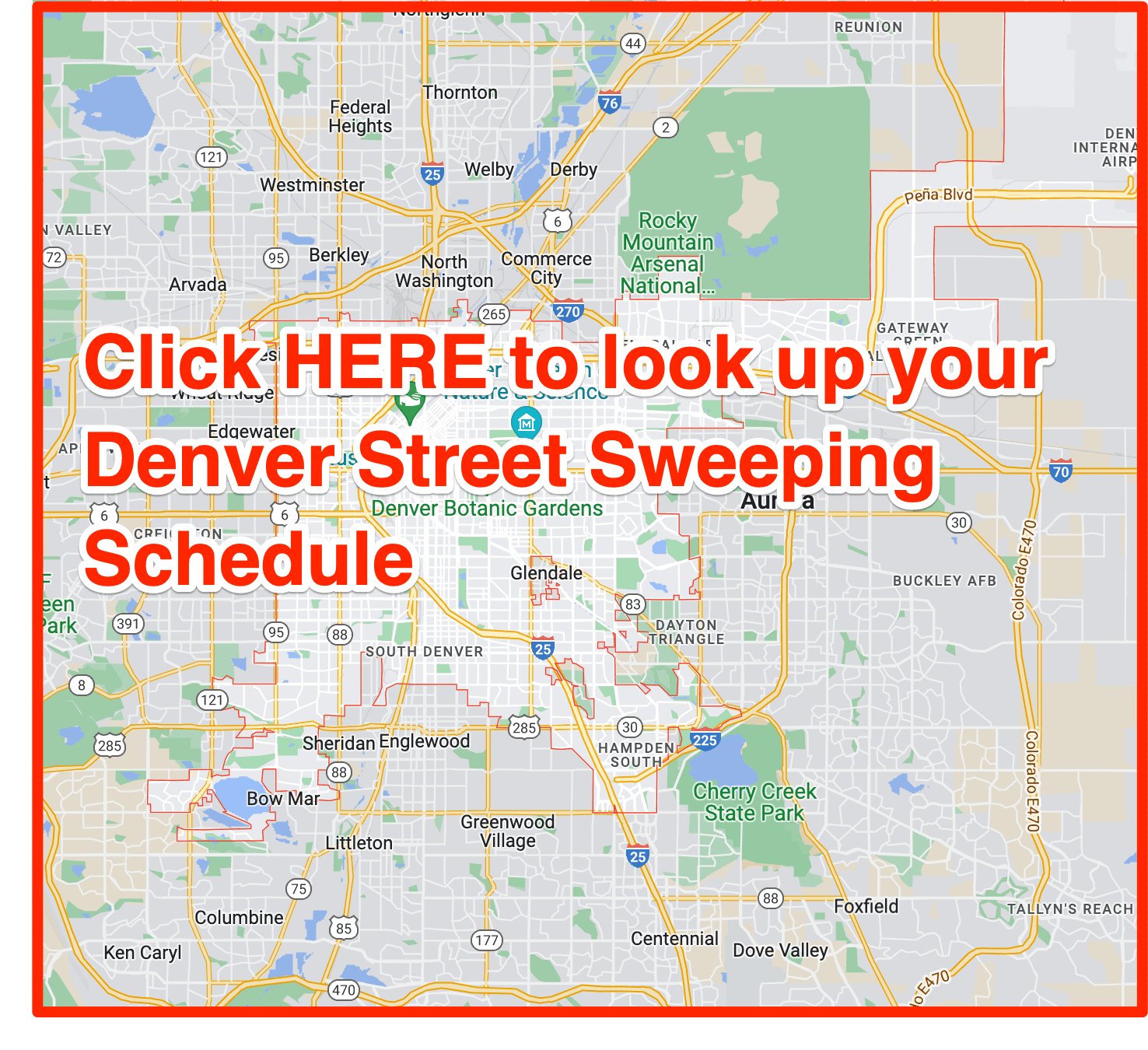 Denver Street Sweeping 2024 (Schedule Maps Holidays Tickets)