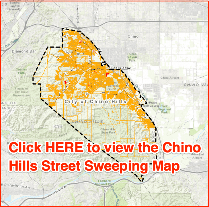 Chino Hills Street Sweeping Map