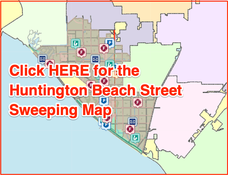 Huntington Beach Street Sweeping Map