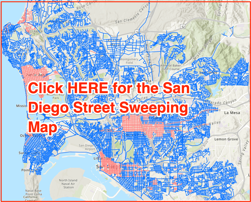 San Diego Street Sweeping Map