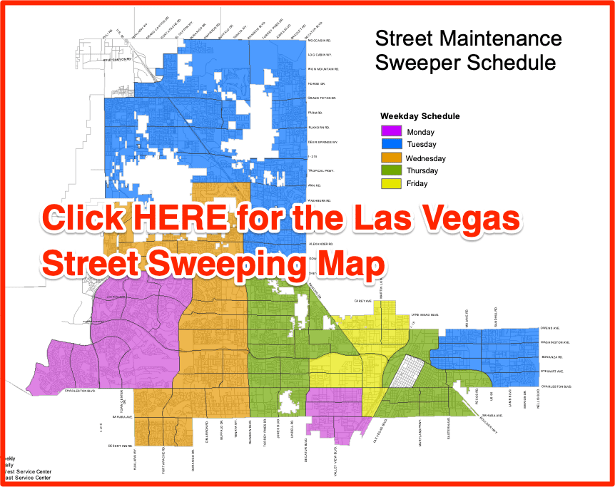Las Vegas Street Sweeping Schedule Map