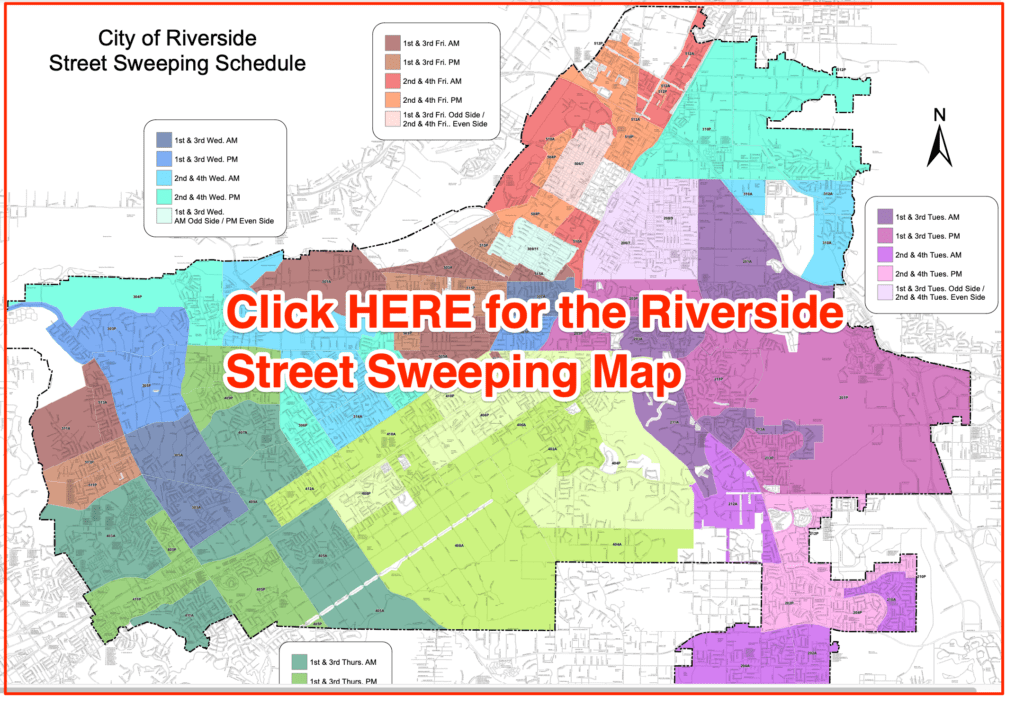 Riverside Street Sweeping 2023 (Schedules, Maps, Holidays)