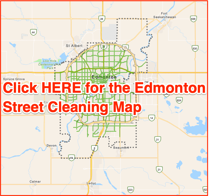 Edmonton Street Cleaning Map