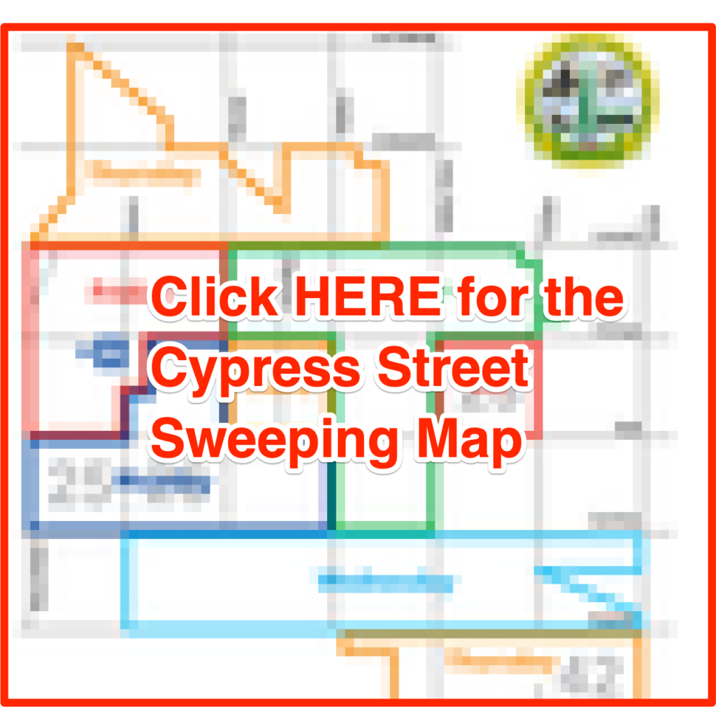 Cypress Street Sweeping Map