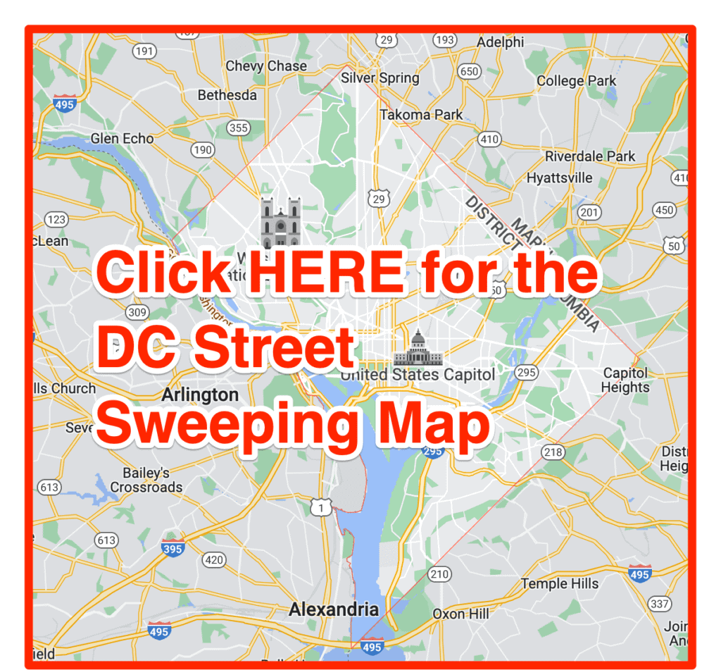 DC street sweeping map