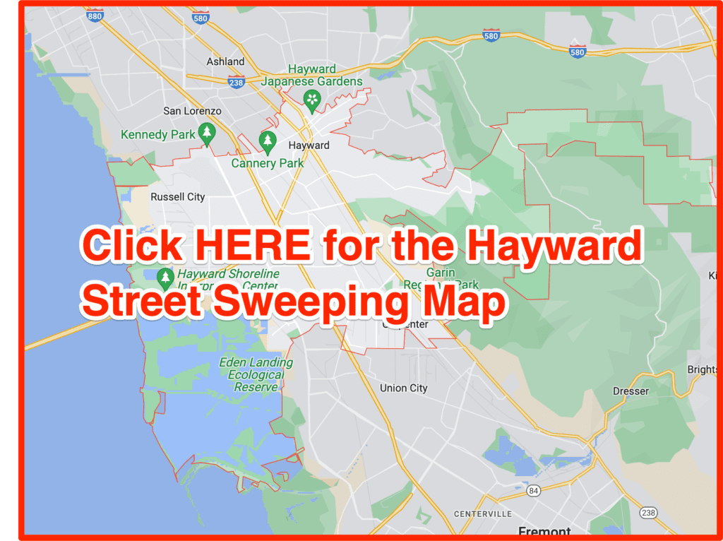 Hayward Street Sweeping Map