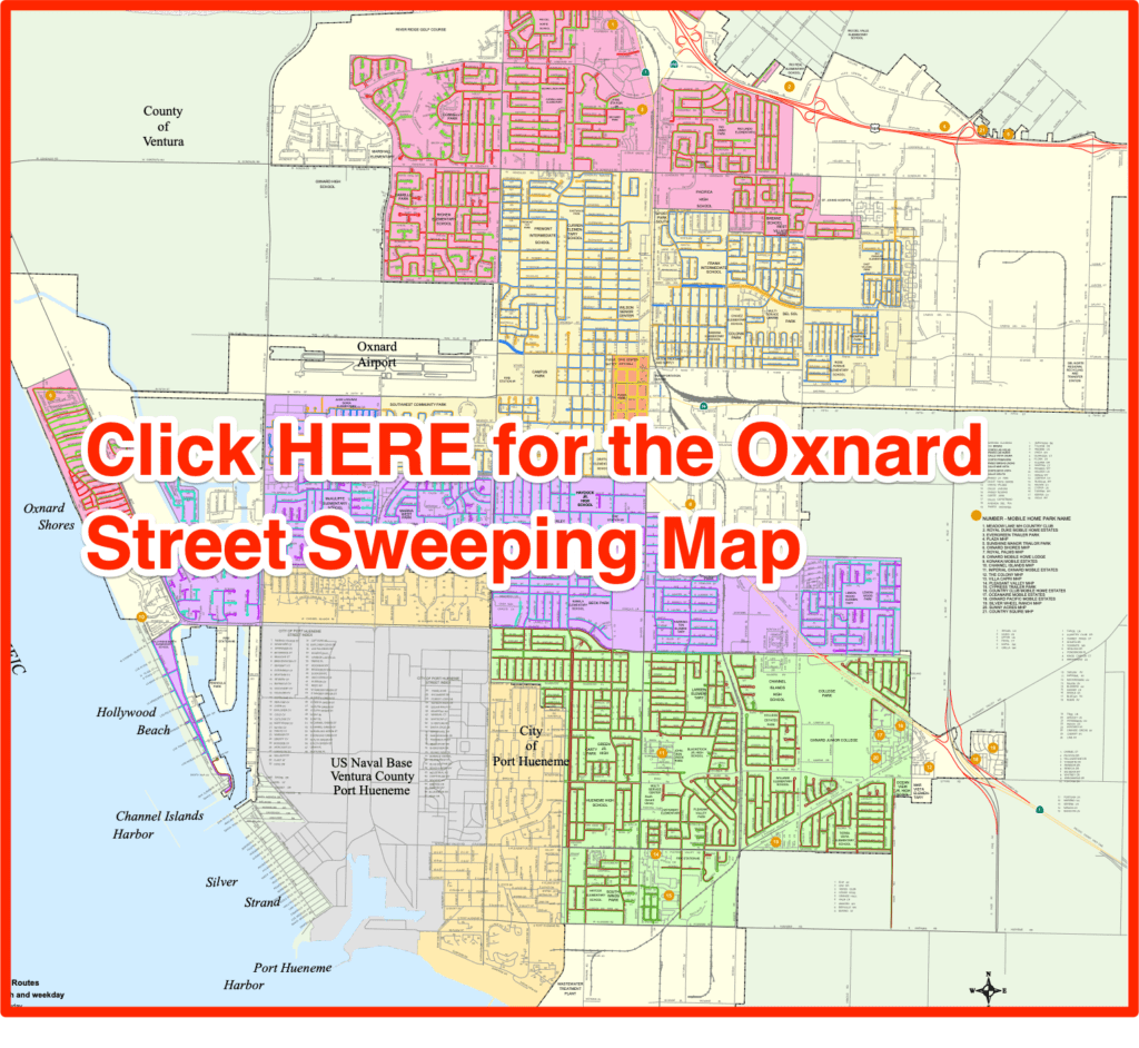 Oxnard Street Sweeping Map