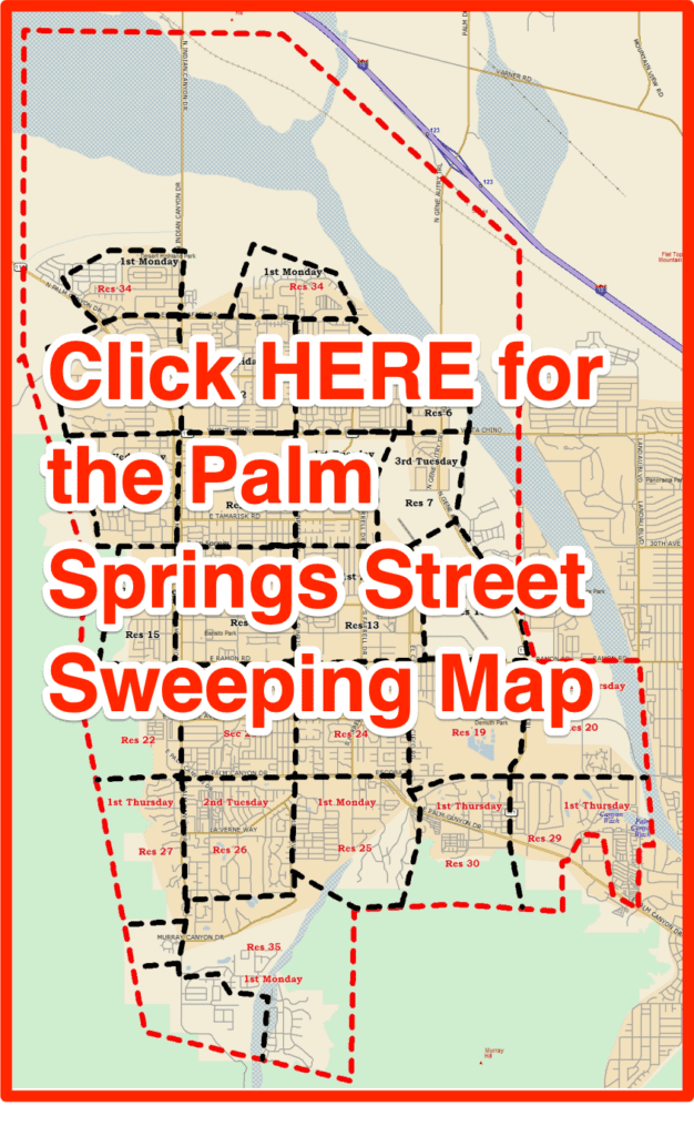 Palm Springs Street Sweeping Map