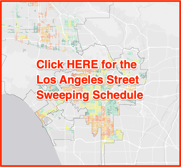 Los Angeles Street Sweeping Schedule 2023 (Holidays, Map, Tickets)