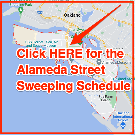 Alameda street sweeping schedule map