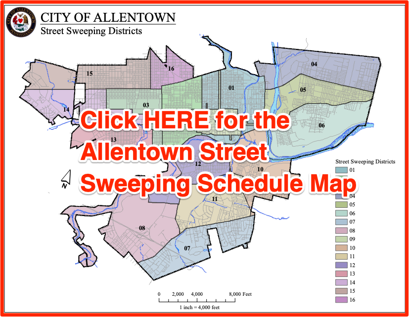 Allentown street cleaning schedule map