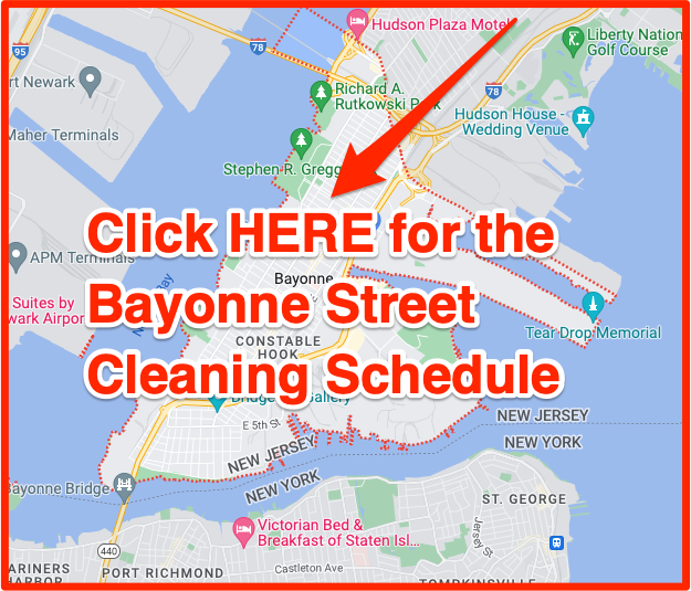 Bayonne street cleaning schedule map