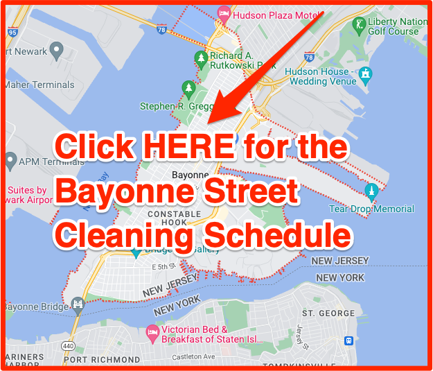 Bayonne Street Cleaning 2023 (Schedule, Map, Holidays, Tickets)