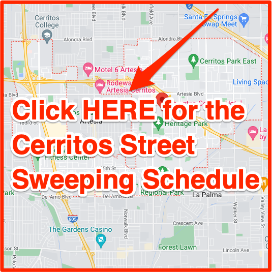 Cerritos Street Sweeping 2023 (Schedule, Map, Holidays, Tickets)