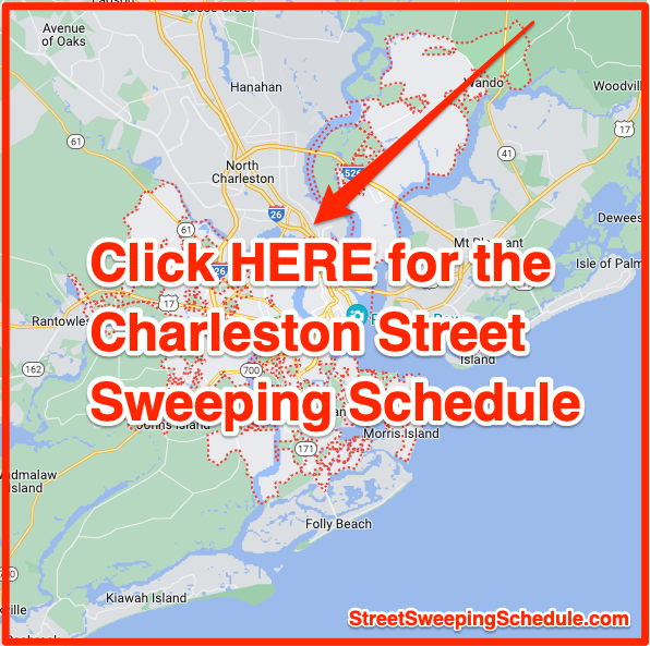 Charleston Street sweeping schedule map