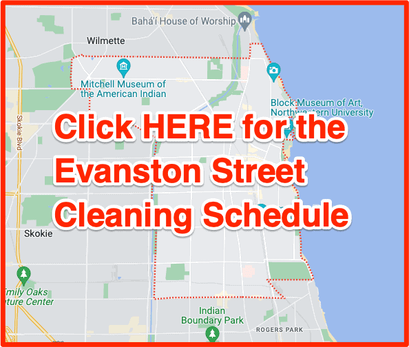 Evanston Street Cleaning Schedule Map