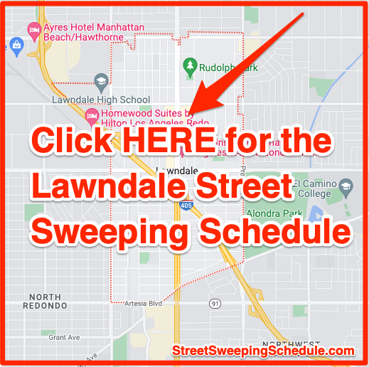 Lawndale street sweeping schedule map