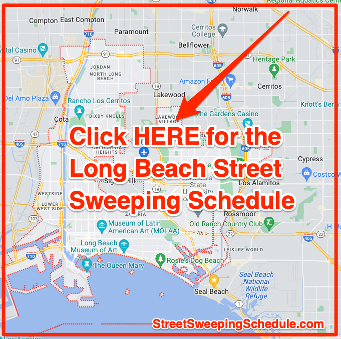 Long beach street sweeping schedule map