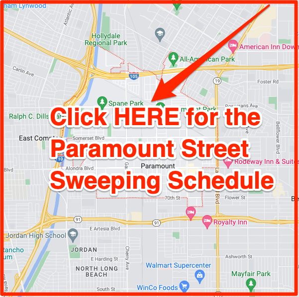Paramount Street Sweeping Schedule Map