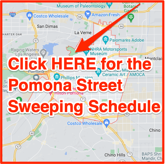 Pomona street sweeping schedule map