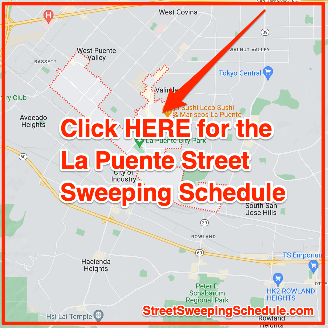La Puente street sweeping schedule