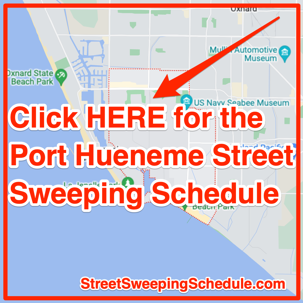 Port Hueneme street sweeping schedule