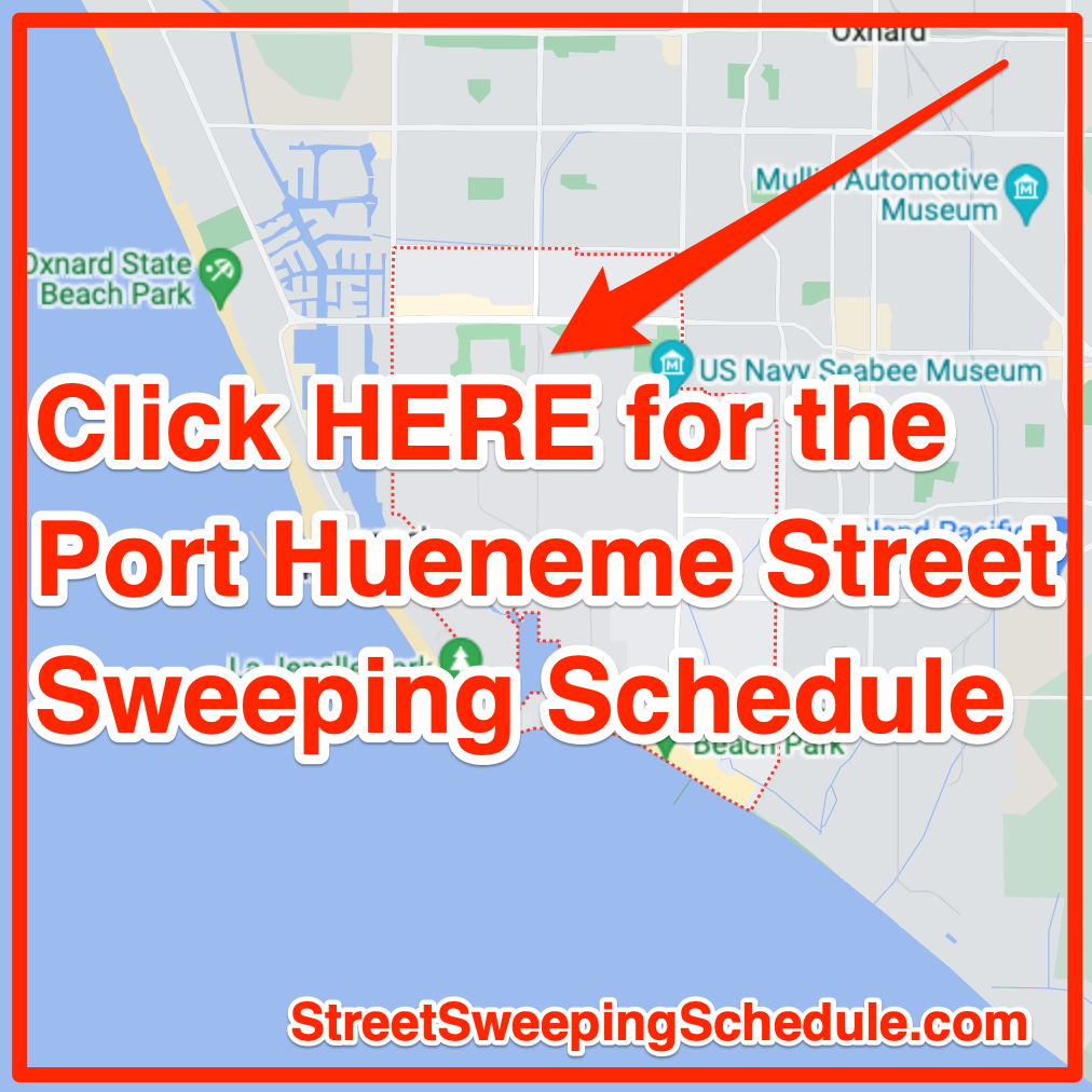 Port Hueneme Street Sweeping 2023