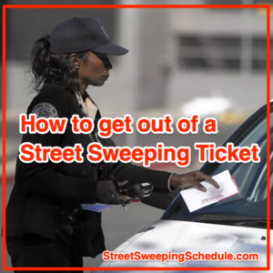 get out of street sweeping ticket