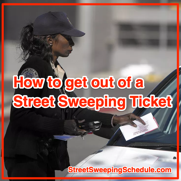 How to get out of a street sweeping ticket image