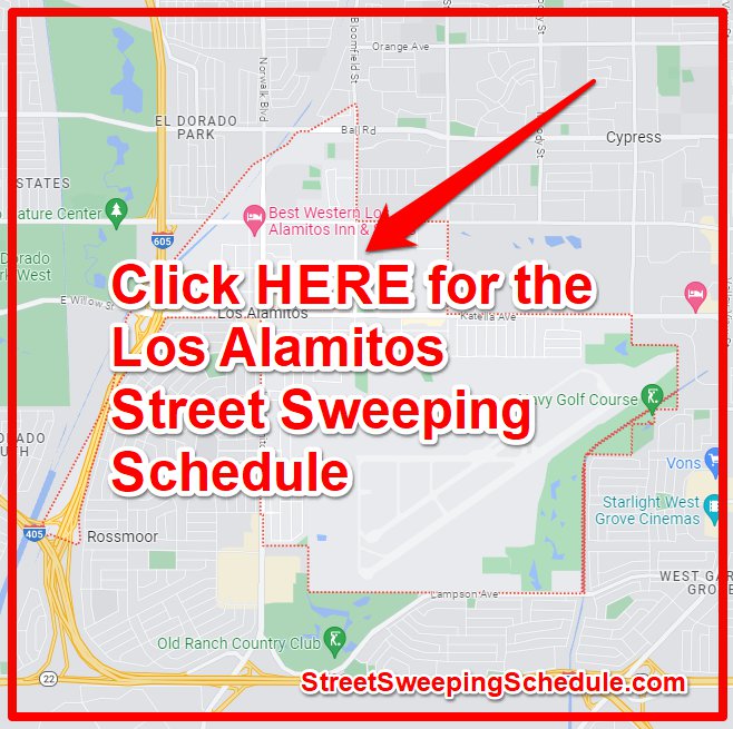 Los Alamitos Street Sweeping 2024 (Schedule, Map, Holidays, Tickets)