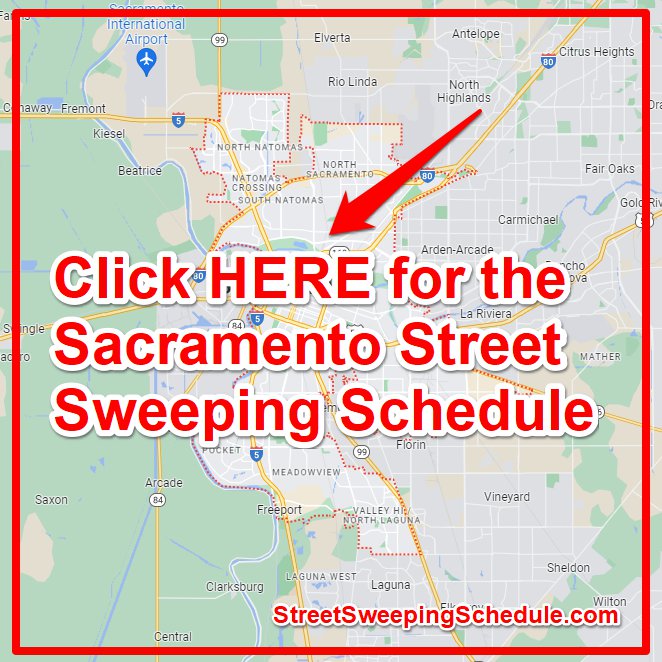 Sacramento Street Sweeping Schedule Map