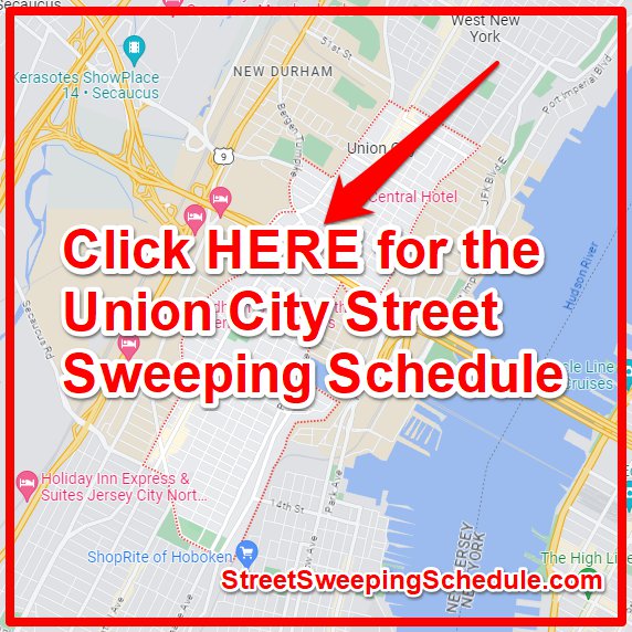 Union City Street Sweeping Schedule Map